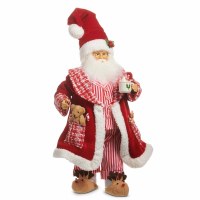 18" Red Lounging Santa