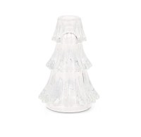 5.75" Clear Glass Tree Taper Candle Holder
