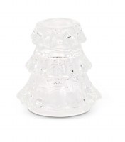 3" Clear GlassTree Taper Candle Holder