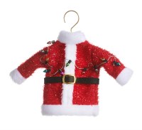 6.5" Red Santa Ugly Sweater Ornament