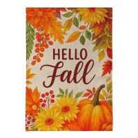 43" x 29" "Hello Fall" Flowers Flag
