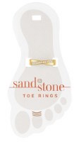 Gold Toned Cubic Zirconia Criss Cross Toe Ring