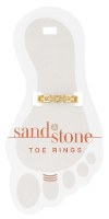 Gold Toned Geometric Link Toe Ring