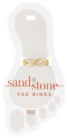 Gold Toned Cubic Zirconia Inifinty Toe Ring