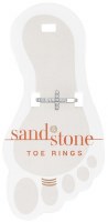 Silver Toned Cubic Zirconia Cross Toe Ring