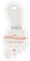 Silver Toned Ripple Toe Ring