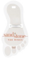 Silver Toned White Sparkle Toe Ring