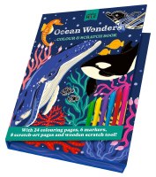 Ocean Wonders Coloring and Scratch Book