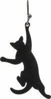 Black Cat Dangle Earrings