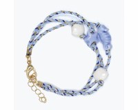 Blue Sealife Beads on Cords Bracelet