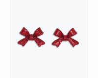 Red Bow Earrings