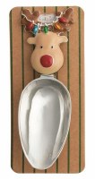 5" Metal Reindeer Scoop by Mud Pie