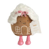 7" Gingerbread House Christmas Plush by Mud Pie