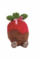 7" Chocolate Covered Starwberry Valentine's Day Plush by Mud pie