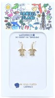 Gold Sea Turtle Earrings