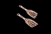 Set of Two 9" Drift Wood Salad Hands