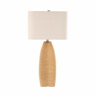 30" Natural Rope Column Table Lamp