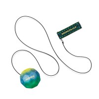 Yellow, Blue, and Green Bounceback Ball