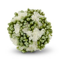 4" Faux White Kalanchoe Orb