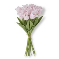 Bundle of 12 13" Faux Pink Real Touch Tulips
