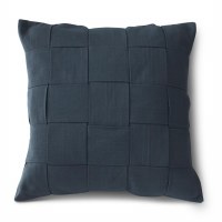 20 Sq Navy Check Pillow