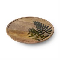 16" Round Frond Lazy Susan