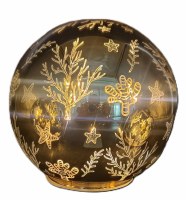 Medium LED Gold Glass Orb