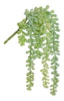 14" Faux Green, Sage, and Pink Jellybean Succulent