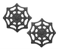 Black Spider Web Stud Earrings
