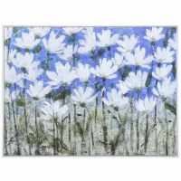 37" x 49" Blue Spring Meadow Framed Canvas