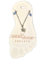 Silver Toned Dragonfly Anklet