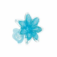 4" Blue Glass Flower