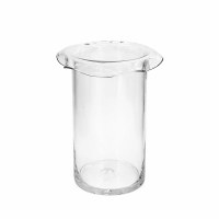 10.5" Clear Flange Rim Glass Vase
