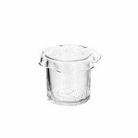 4.5" Clear Flange Rim Glass Vase