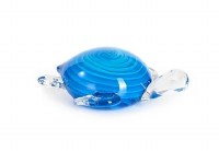 4" Light Blue Glass Turtle