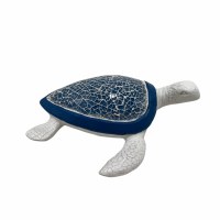 9" Dark Blue Moasaic Turtle