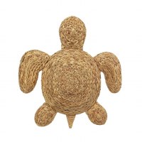 26" Natural Woven Turtle Plaque