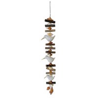 36" Whitwash Wood Shorebird and Driftwood Drop