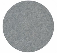 15" Round Navy Denim Vegan Leather Reversible Placemat