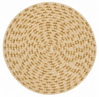 15" Round Gold Kaleidoscope Chenille Placemat