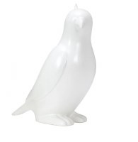 12" White Ceramic Bird