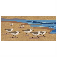 10" x 22" Sandpipers Coir Sassafrass Doormat