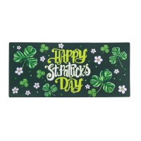 10" x 22" "Happy St. Patrick's Day Sassafrass Doormat