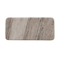 7" x 15" Multicolor Marble Footed Cutting Board