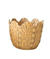 14" Natural Stripe Basket