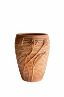 16" Terracotta Vase With Flowers