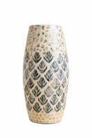 16" Capiz Tropical Leaf Vase