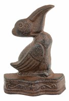 5.5" Rustic Pelican Metal Doorstop