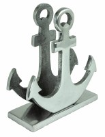 6.5" Silver Upright Anchor Napkin Holder