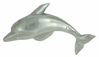 22" Silver Dolphin Metal Plaque